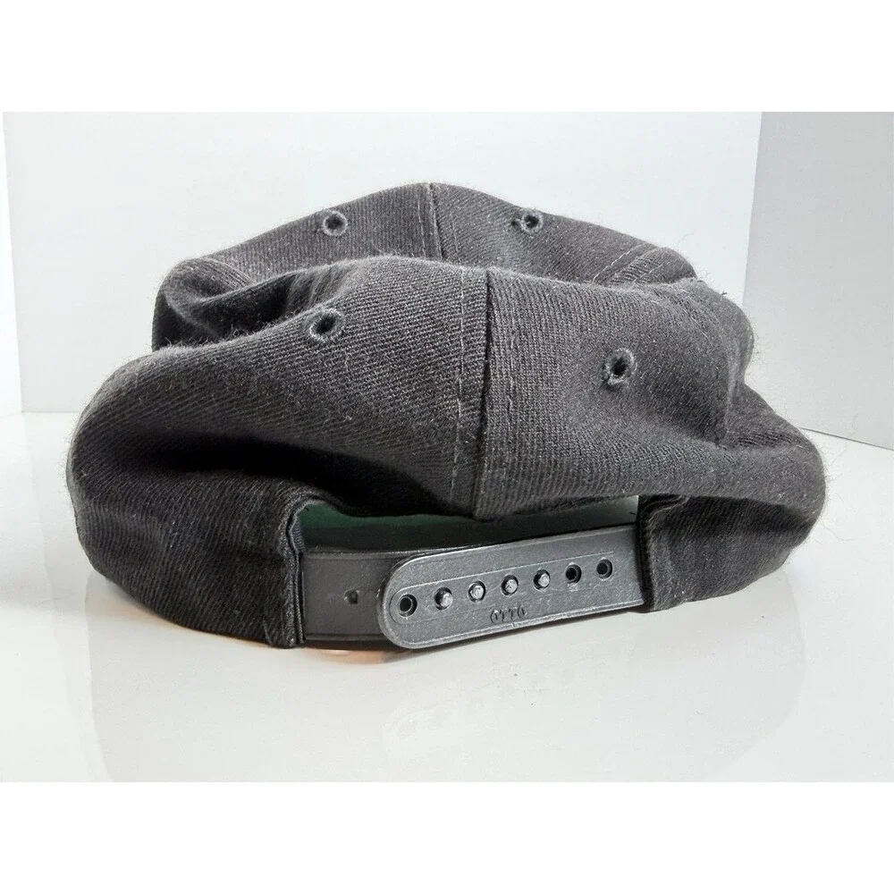 Police Hat Baseball Cap Men's Adjustable Black Green Underbrim